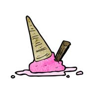 spilled ice cream cartoon N4