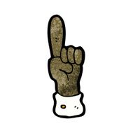 pointing hand cartoon N25