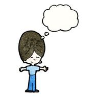 cartoon boy with thought bubble N30
