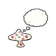 cartoon toadstool N114