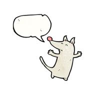 cartoon little wolf N86