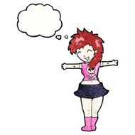 cartoon rock girl N8