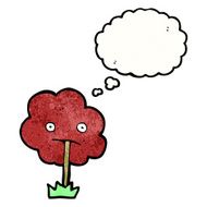 cartoon tree with thought bubble N5
