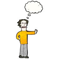 cartoon man making stop gesture N4