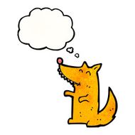 cartoon little wolf N87