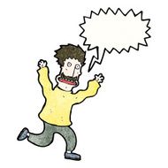 terrified man cartoon N9
