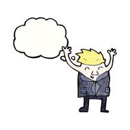 cartoon excited office guy N2