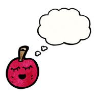 cartoon cherry with thought bubble N2