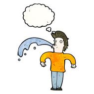 cartoon man spitting water N9