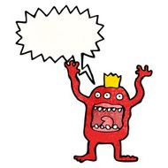 cartoon shrieking monster N2