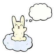 cartoon rabbit on cloud N6