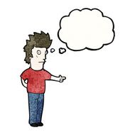 cartoon pointing man N122