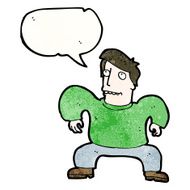 cartoon man posing like crab N2