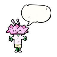 cartoon lotus flower N11