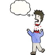cartoon man with severed head N7