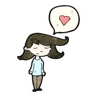 caroton woman with love heart N2