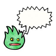cartoon little fire creature N2