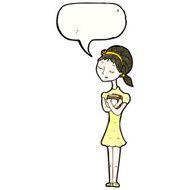 cartoon skinny girl holding books