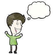 cartoon excited man N116