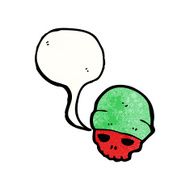 skull in hat cartoon N2