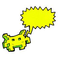 cartoon computer game character