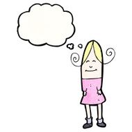 cartoon smiling woman N13