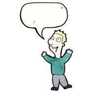 cartoon happy man N548
