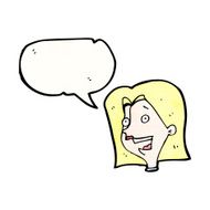 talking female face cartoon N2