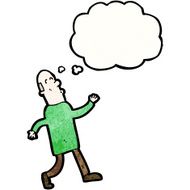 cartoon walking middle aged man with thought bubble N2