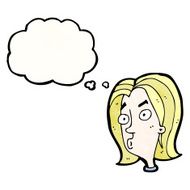 cartoon confused woman N127