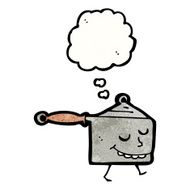 happy kitchen pan cartoon N2