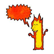 Fire Cartoon Character N7