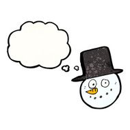 cartoon snowman head N2