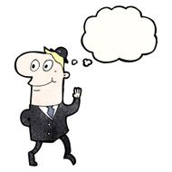cartoon businessman walking to work N25