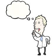 cartoon man with idea N188