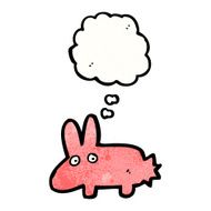 cartoon pink rabbit N57