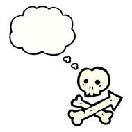 skull and crossbones direction sign N4