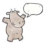 Cartoon Hippo N19
