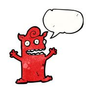 cartoon little monster N74