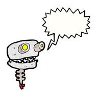 cartoon robot head N90