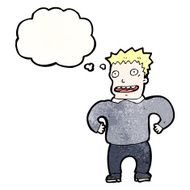 cartoon excited man N117