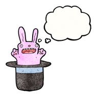 rabbit in hat trick cartoon N8