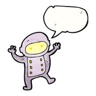 cartoon little space man N2