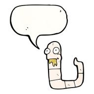 cross worm cartoon character N2