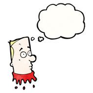 gross severed head cartoon N39