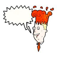 cartoon exploding head man N6