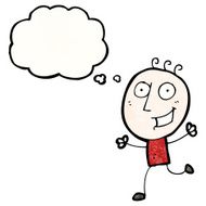 excited doodle man with thought bubble N3