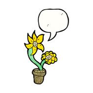 cartoon flowers talking N2
