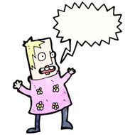 cartoon stressed woman shouting N2