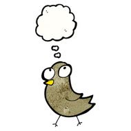 funny cartoon bird N204
